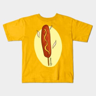 Hot sausage on stick Kids T-Shirt